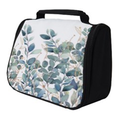 Green And Gold Eucalyptus Leaf Full Print Travel Pouch (small) by Jack14
