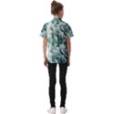 Blue Ocean Waves Kids  Short Sleeve Shirt View2