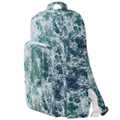 Blue Ocean Waves Double Compartment Backpack by Jack14