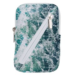 Blue Ocean Waves Belt Pouch Bag (large) by Jack14