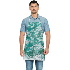 Blue Ocean Waves 2 Kitchen Apron by Jack14