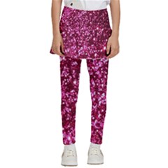 Pink Glitter Kids  Skirted Pants by Amaryn4rt