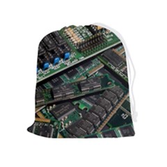 Computer Ram Tech - Drawstring Pouch (xl) by Amaryn4rt
