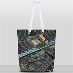 Computer Ram Tech - Full Print Rope Handle Tote (small) by Amaryn4rt