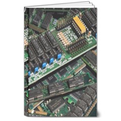 Computer Ram Tech - 8  X 10  Hardcover Notebook by Amaryn4rt