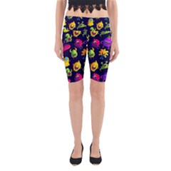 Space Patterns Yoga Cropped Leggings by Amaryn4rt