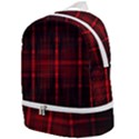 Black And Red Backgrounds Zip Bottom Backpack View1