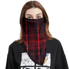 Black And Red Backgrounds Face Covering Bandana (triangle) by Amaryn4rt