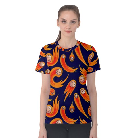 Space Patterns Pattern Women s Cotton T-shirt by Amaryn4rt