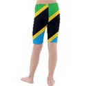 Flag Of Tanzania Kids  Mid Length Swim Shorts View2