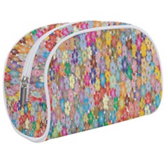 Monotype Art Pattern Leaves Colored Autumn Make Up Case (medium) by Amaryn4rt