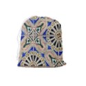 Ceramic-portugal-tiles-wall- Drawstring Pouch (Large) View2