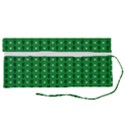 Green Christmas Tree Pattern Background Roll Up Canvas Pencil Holder (S) View2