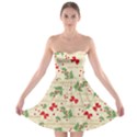 Christmas-paper-scrapbooking-- Strapless Bra Top Dress View1