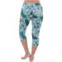 Seamless-pattern-with-berries-leaves Lightweight Velour Capri Yoga Leggings View4
