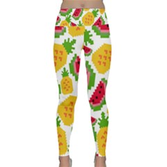 Watermelon-pattern-se-fruit-summer Lightweight Velour Classic Yoga Leggings by Amaryn4rt