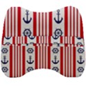 Nautical-papers-nautical-background Velour Head Support Cushion View2