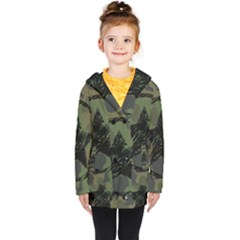 Military-camouflage-design Kids  Double Breasted Button Coat by Amaryn4rt