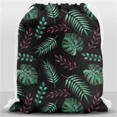 Memphis-seamless-patterns-abstract-jumble-textures Drawstring Bag (large) by Amaryn4rt