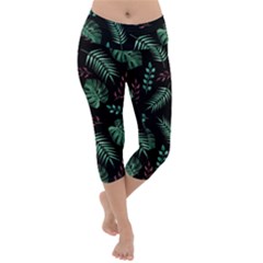 Seamless Bakery Vector Pattern Lightweight Velour Capri Yoga Leggings by Amaryn4rt
