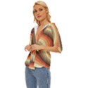 Twirl Swirl Waves Pattern Lightweight Drawstring Hooded Top View2