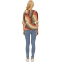 Twirl Swirl Waves Pattern Lightweight Drawstring Hooded Top View4