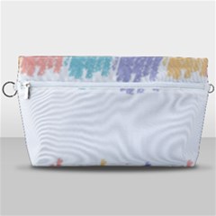 Border Frame Colorful Brush Strokes Handbag Organizer by Pakjumat