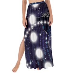 Continents Stars Networks Internet Maxi Chiffon Tie-up Sarong by Pakjumat