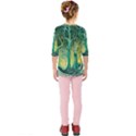 Nature Trees Forest Mystical Forest Jungle Kids  Quarter Sleeve Raglan T-Shirt View2