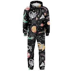 Animals Galaxy Space Hooded Jumpsuit (men) by Pakjumat