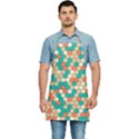 Multicolored Honeycomb Colorful Abstract Geometry Kitchen Apron View1