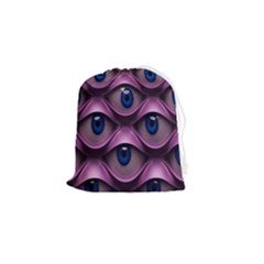 Artistic Eye Psychedelic Drawstring Pouch (small) by Modalart