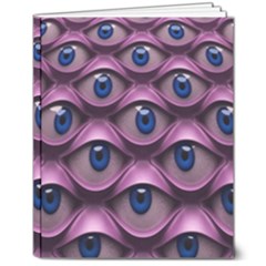 Artistic Eye Psychedelic 8  X 10  Softcover Notebook by Modalart