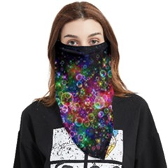 Psychedelic Bubbles Abstract Face Covering Bandana (triangle) by Modalart