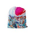 Artistic Psychedelic Art Drawstring Pouch (Large) View2