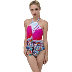 Artistic Psychedelic Art Go With The Flow One Piece Swimsuit by Modalart