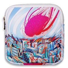 Artistic Psychedelic Art Mini Square Pouch by Modalart