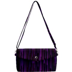 Stars Are Falling Electric Abstract Removable Strap Clutch Bag by Modalart
