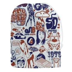 Artistic Psychedelic Doodle Drawstring Pouch (3xl) by Modalart