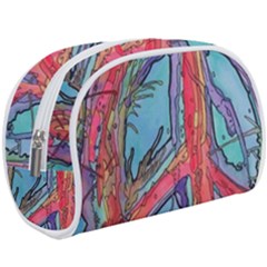 Hippie Peace Sign Psychedelic Trippy Make Up Case (large) by Modalart