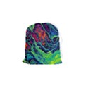 Color Colorful Geoglyser Abstract Holographic Drawstring Pouch (Small) View1