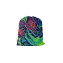 Color Colorful Geoglyser Abstract Holographic Drawstring Pouch (Small) View2