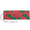 Texture Sweet Strawberry Dessert Food Summer Pattern Roll Up Canvas Pencil Holder (M) View1