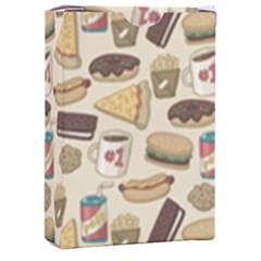 Junk Food Hipster Pattern Playing Cards Single Design (rectangle) With Custom Box by Sarkoni