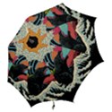 Retro Wave Kaiju Godzilla Japanese Pop Art Style Hook Handle Umbrellas (Large) View2