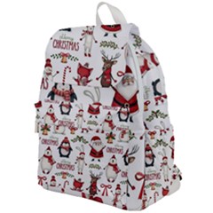 Christmas Characters Pattern Top Flap Backpack by Sarkoni