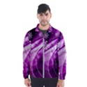 Purple Abstract Merry Christmas Xmas Pattern Men s Windbreaker View1