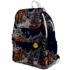 Christmas Landscape Top Flap Backpack by Sarkoni