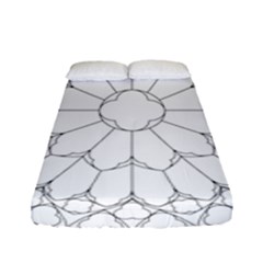 Roses Stained Glass Fitted Sheet (full/ Double Size) by Amaryn4rt