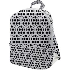 Seamless Honeycomb Pattern Zip Up Backpack by Amaryn4rt
